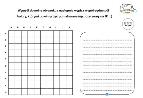 wymyśl obrazek kodowanie